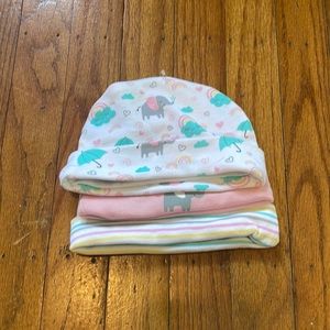 3-pack baby hats